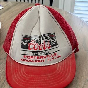 Vintage Coors Red and White Trucker Hat